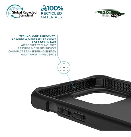 Coque renforcée Spectrum Black Mobilis iPhone 15 Plus noir